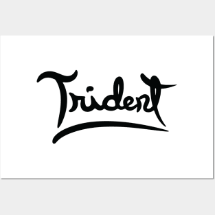 Trident logo "Black" Posters and Art